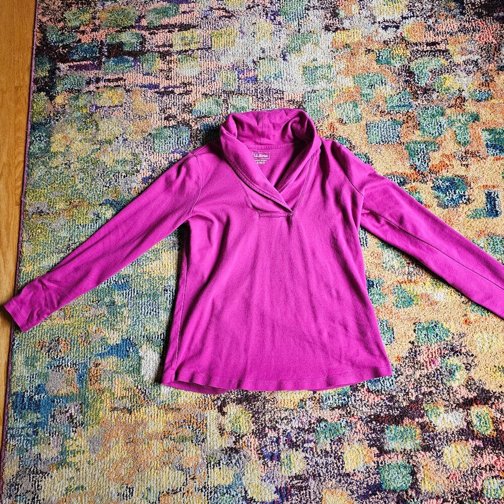 L.L. Bean cowl neck shirt
